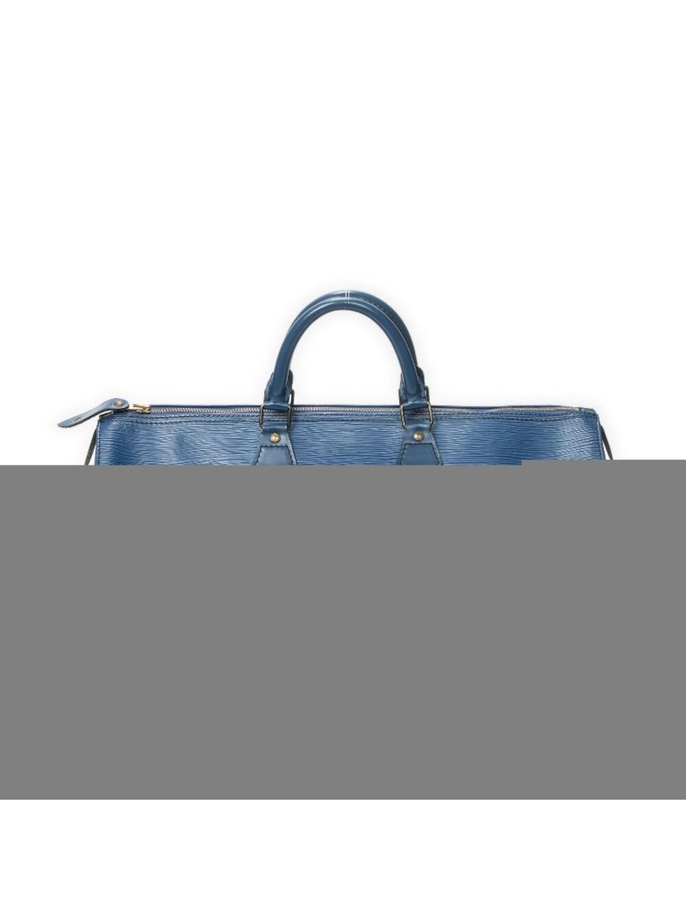 Louis Vuitton Speedy Black Stitch Blue Epi Handbag